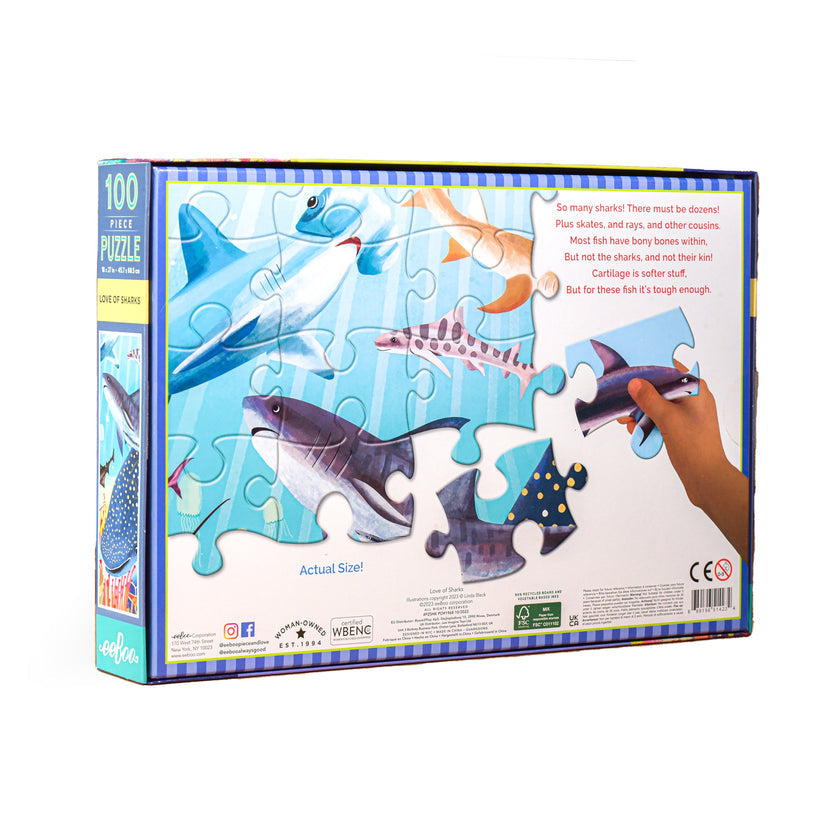 Puzzle 100 piezas Tiburones