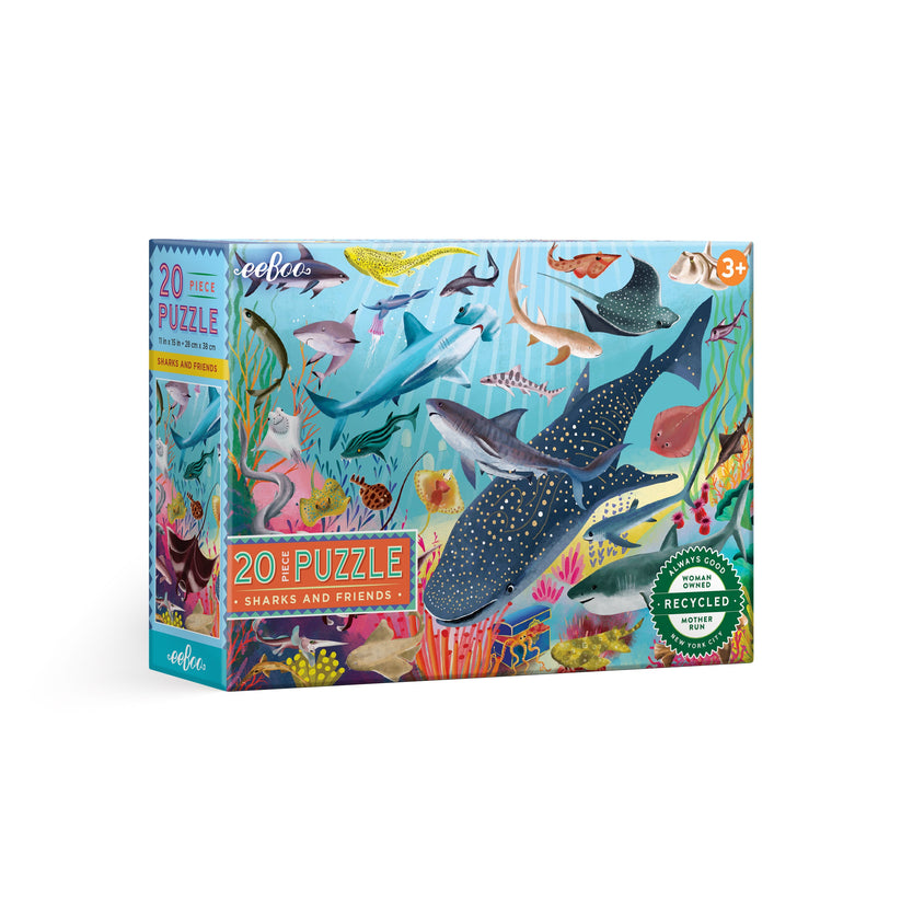 Puzzle 20 piezas Tiburones