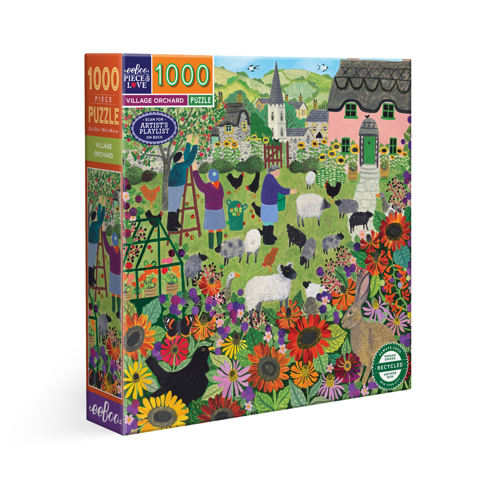 Puzzle 1000 piezas: Village Orchard