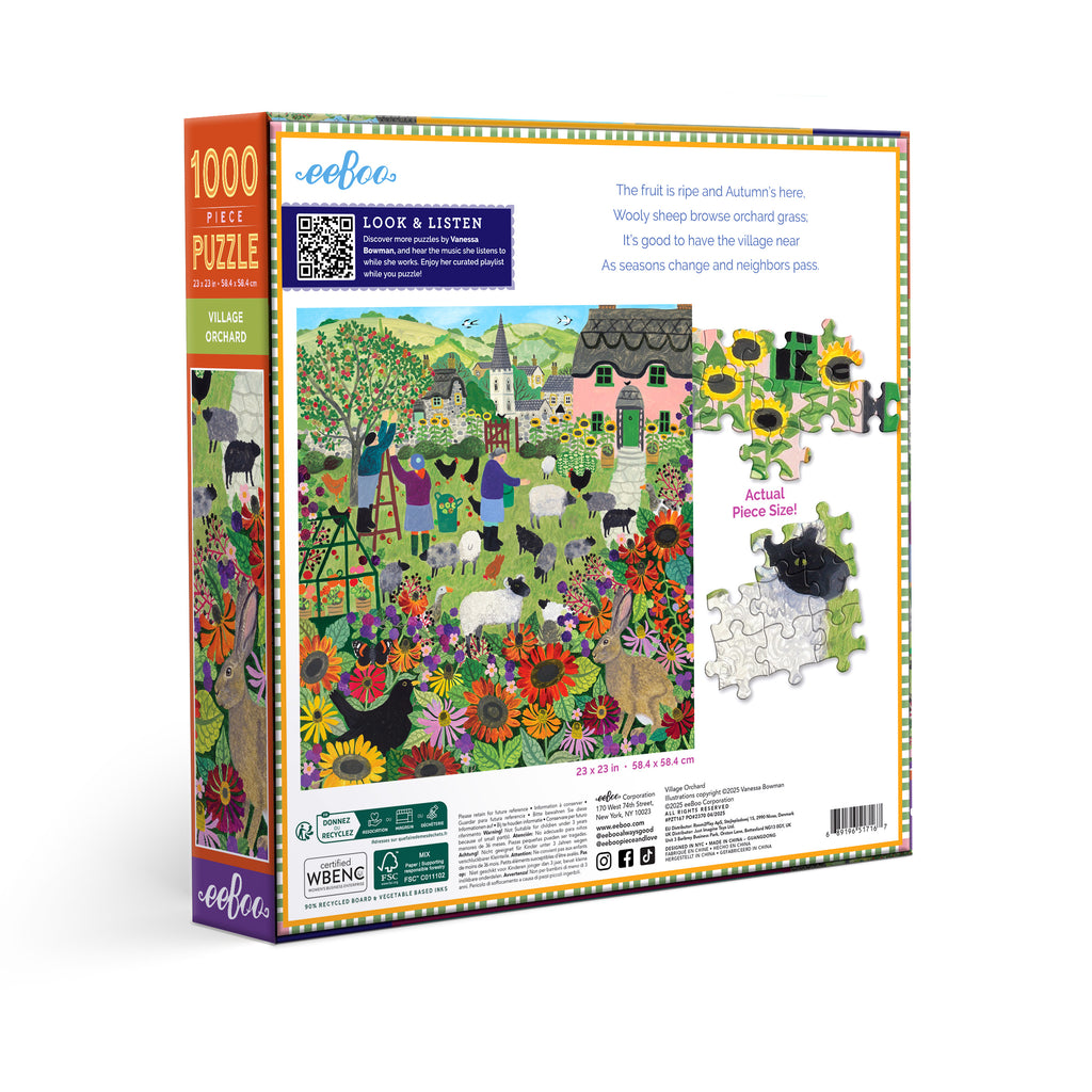 Puzzle 1000 piezas: Village Orchard