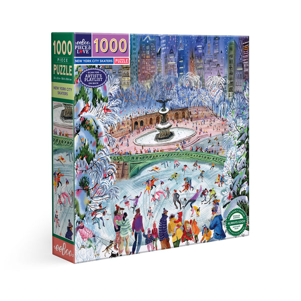 Puzzle 1000 piezas: New York City Ice Skaters
