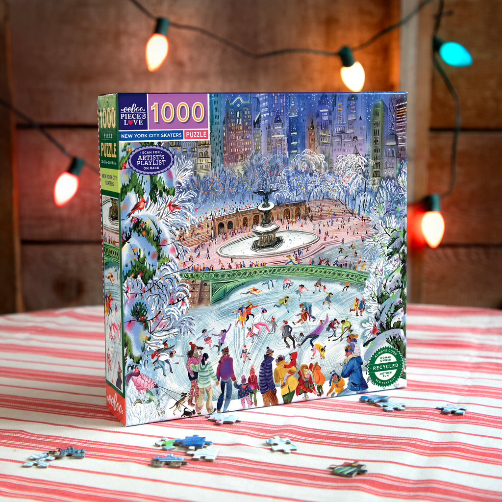 Puzzle 1000 piezas: New York City Ice Skaters