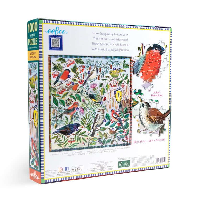 Puzzle 1000 piezas: Aves de Escocia