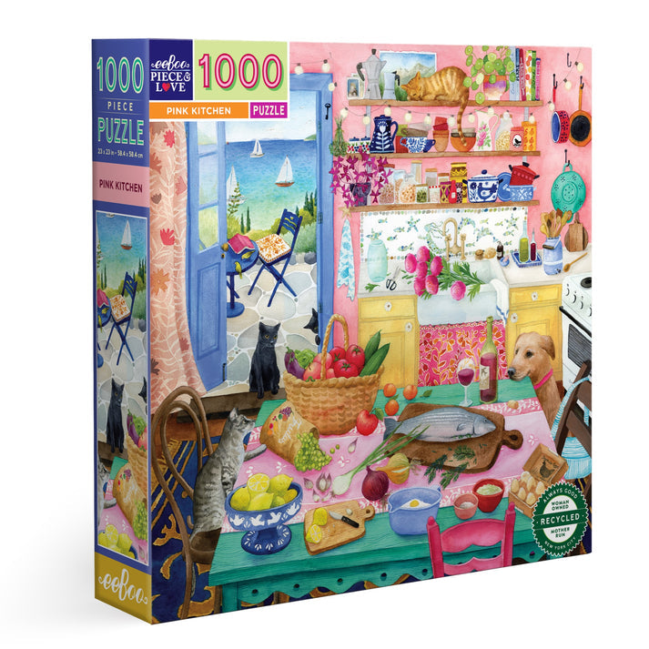 Puzzle 1000 piezas: Pink Kitchen