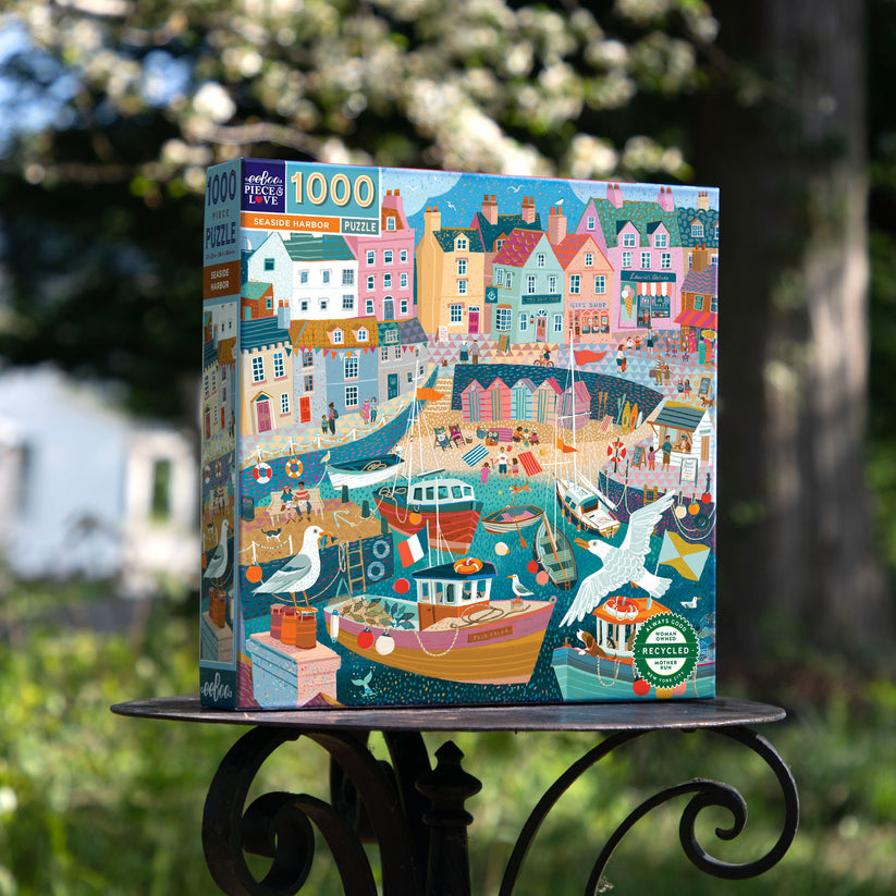 Puzzle 1000 piezas: Puerto costero