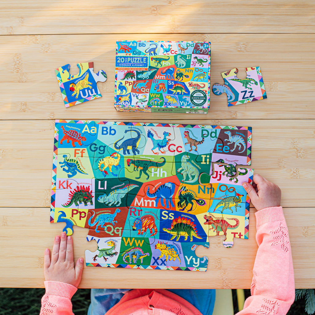 Puzzle 20 piezas Alfabeto de Dinosaurios