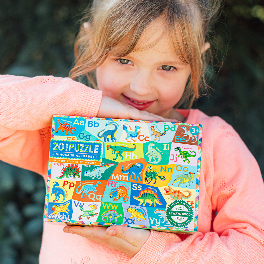 Puzzle 20 piezas Alfabeto de Dinosaurios