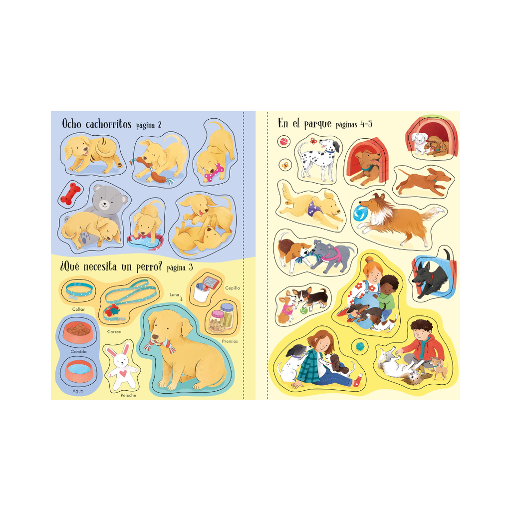 Mi pequeño libro de pegatinas - Perros y cachorritos