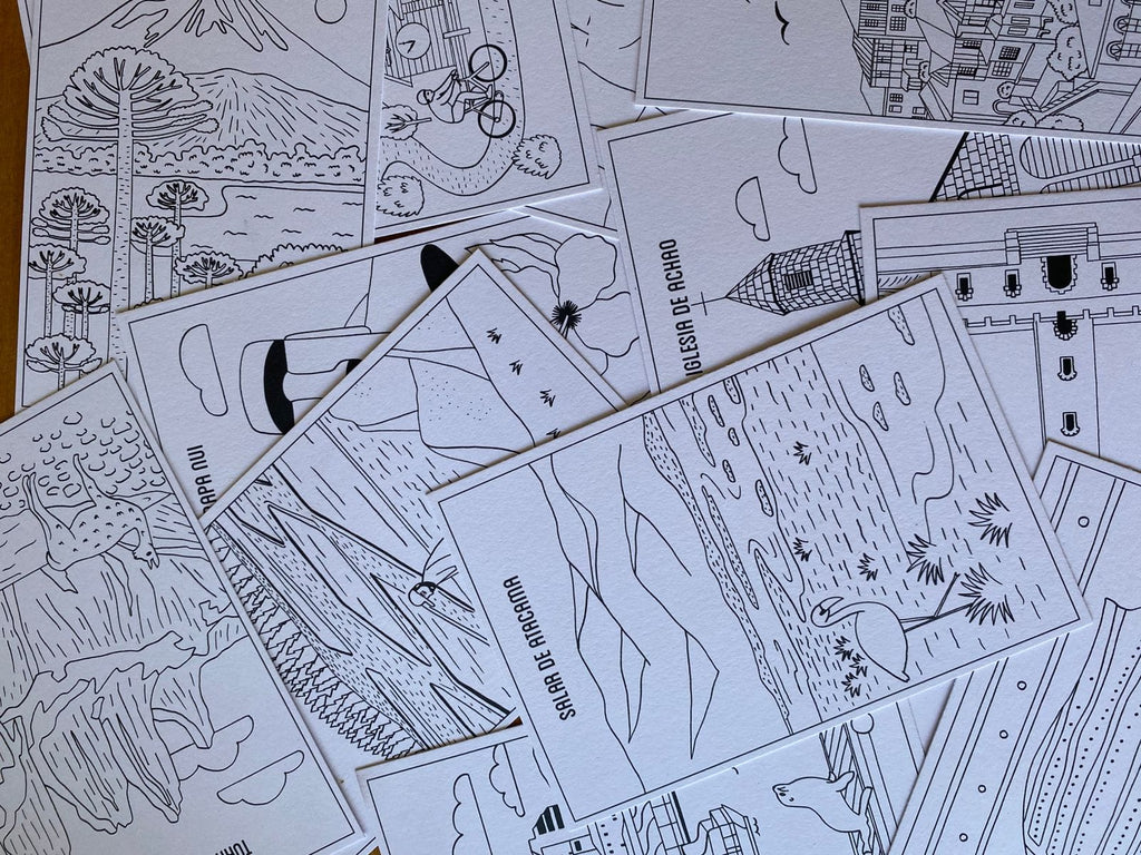 Set de Postales: Mi viaje por Chile