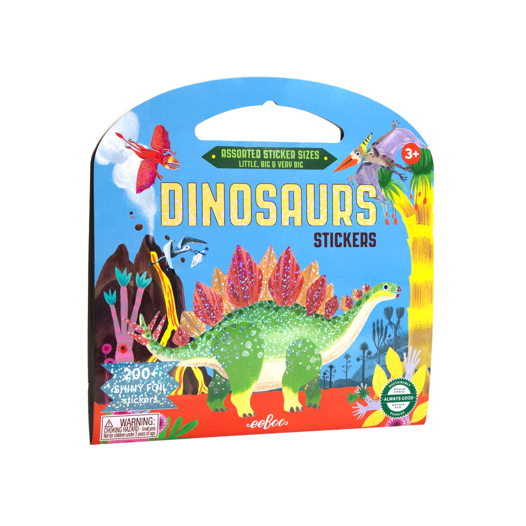 Libro de stickers brillantes - Dinosaurios