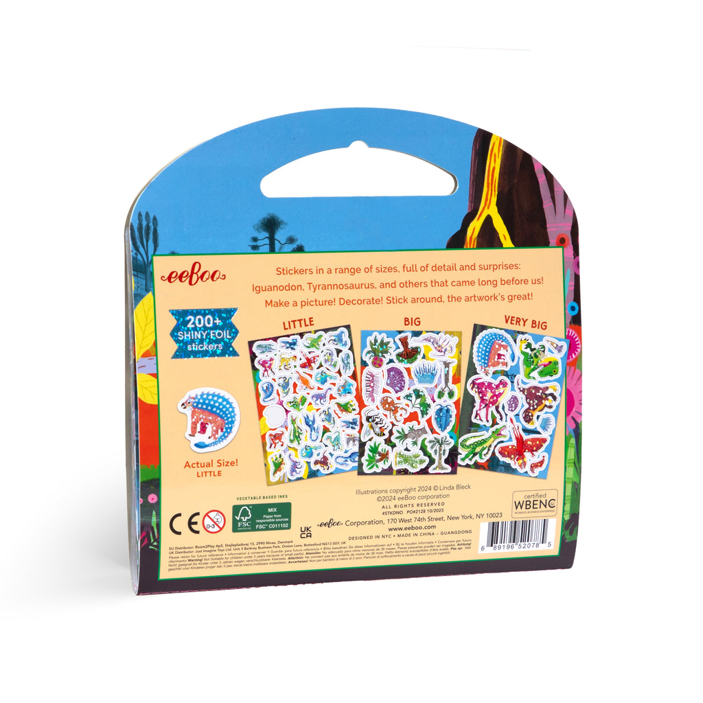 Libro de stickers brillantes - Dinosaurios