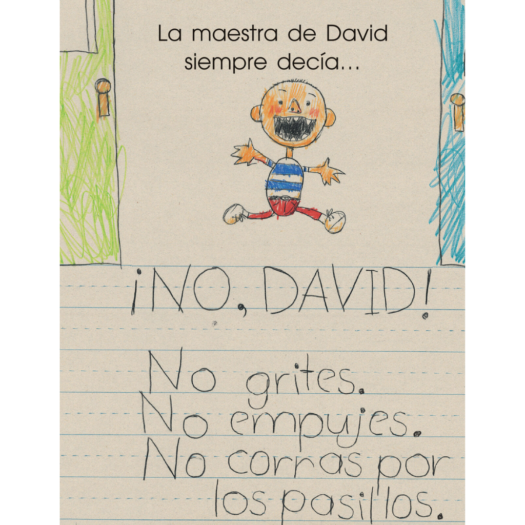 David va a la escuela