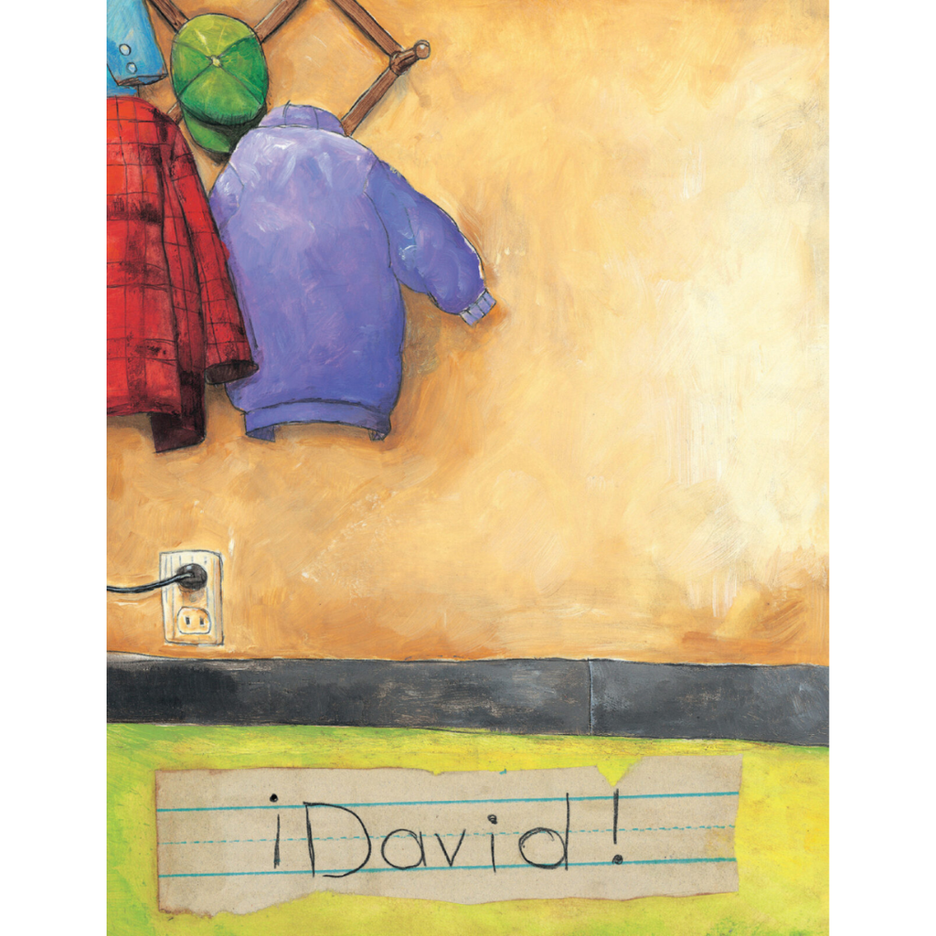 David va a la escuela