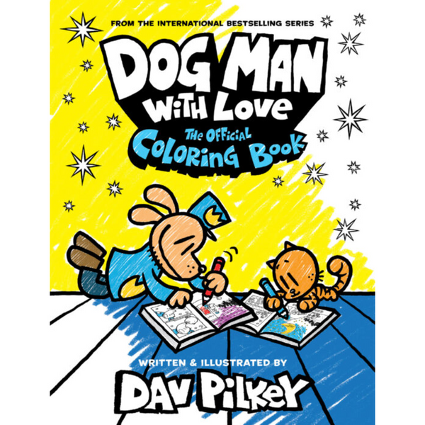Dog Man with love libro oficial para colorear