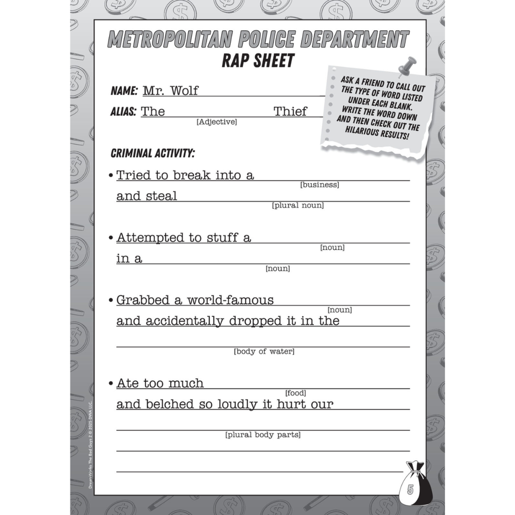 Libro de actividades The Bad Guys Movie 2