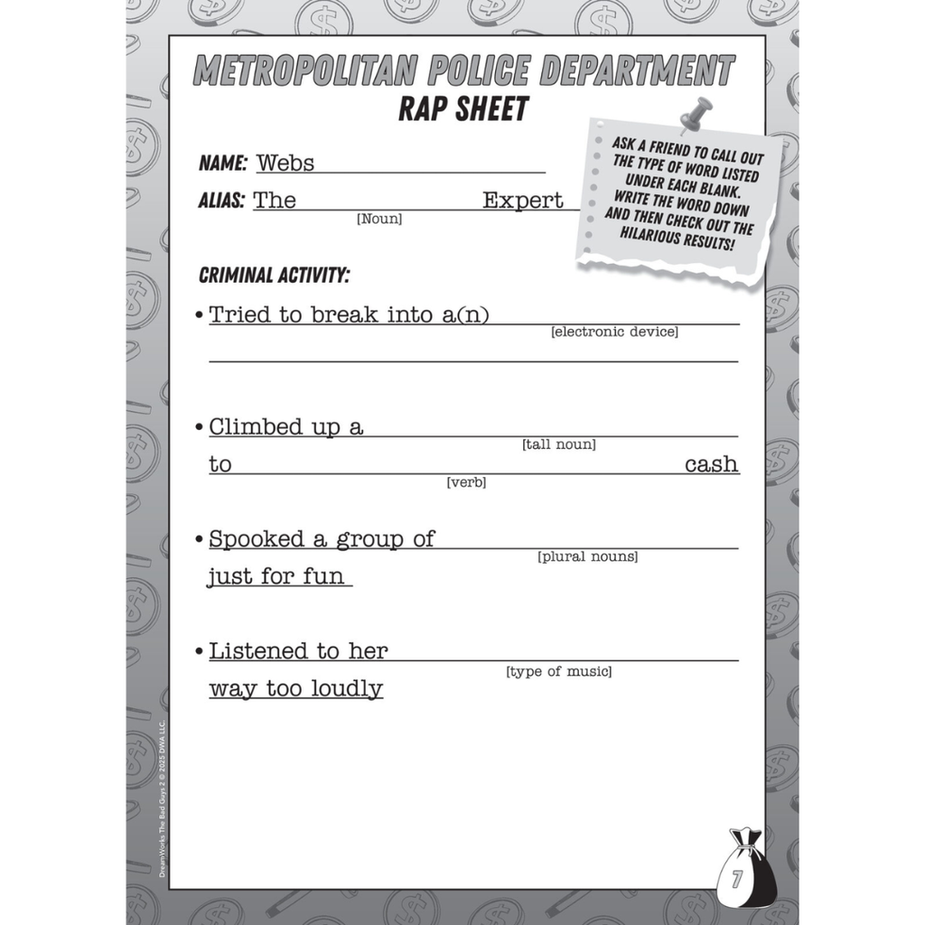 Libro de actividades The Bad Guys Movie 2