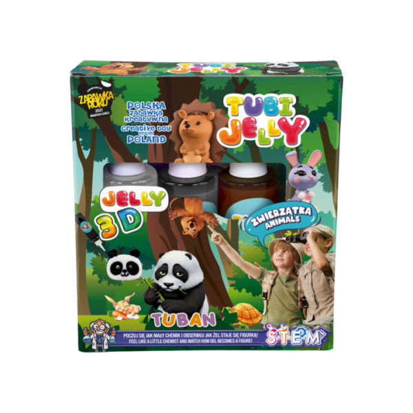 Set Tubi Jelly 3 colores - Animales