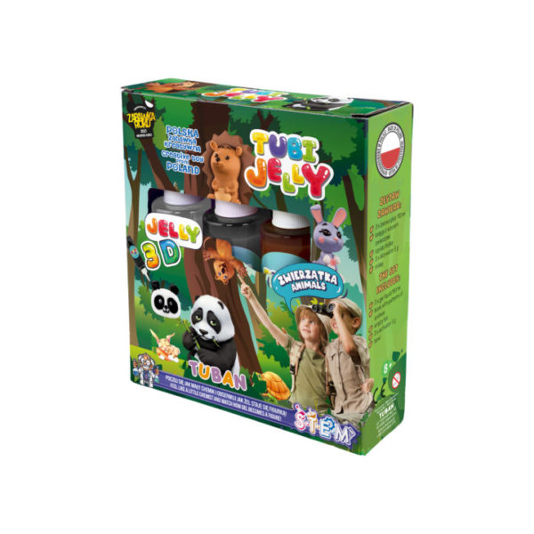 Set Tubi Jelly 3 colores - Animales