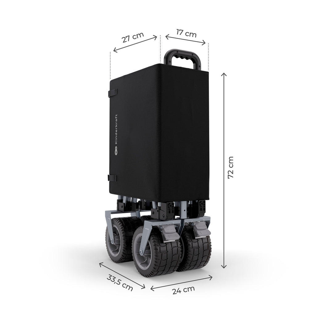 Carrito de transporte plegable ROLLSTER - Negro