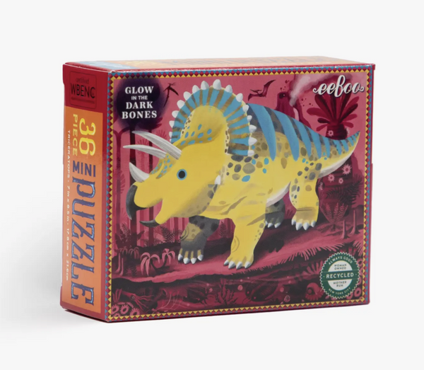 Mini Puzzle 36 piezas Triceratops