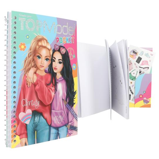 Cuaderno para colorear Pocket - Christy y Miju