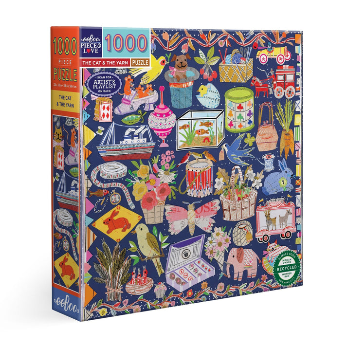 Puzzle 1000 piezas: The Cat & The Yarn