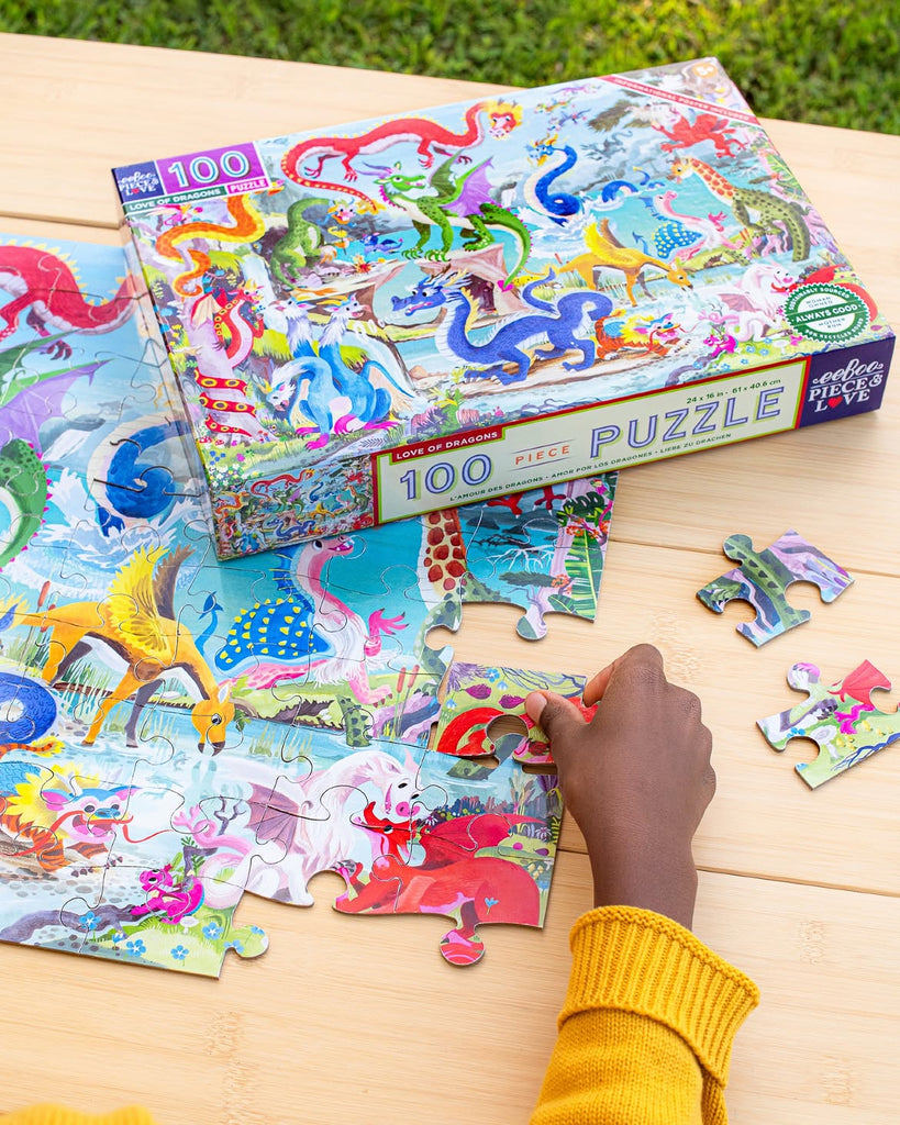 Puzzle 100 piezas Dragones