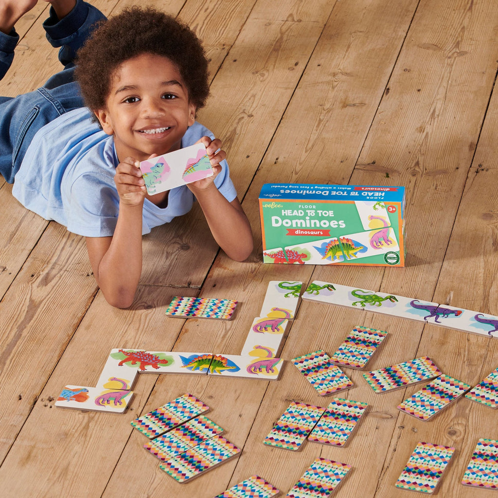 Dominó De la Cabeza a los Pies: Dinosaurio