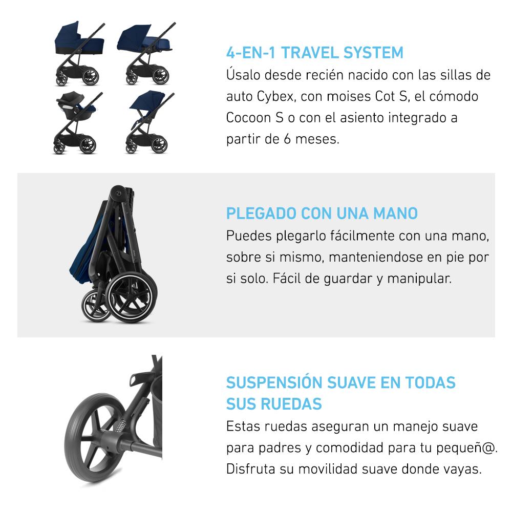 Travel System Balios S Lux SLV + Aton S2 + Base Cybex