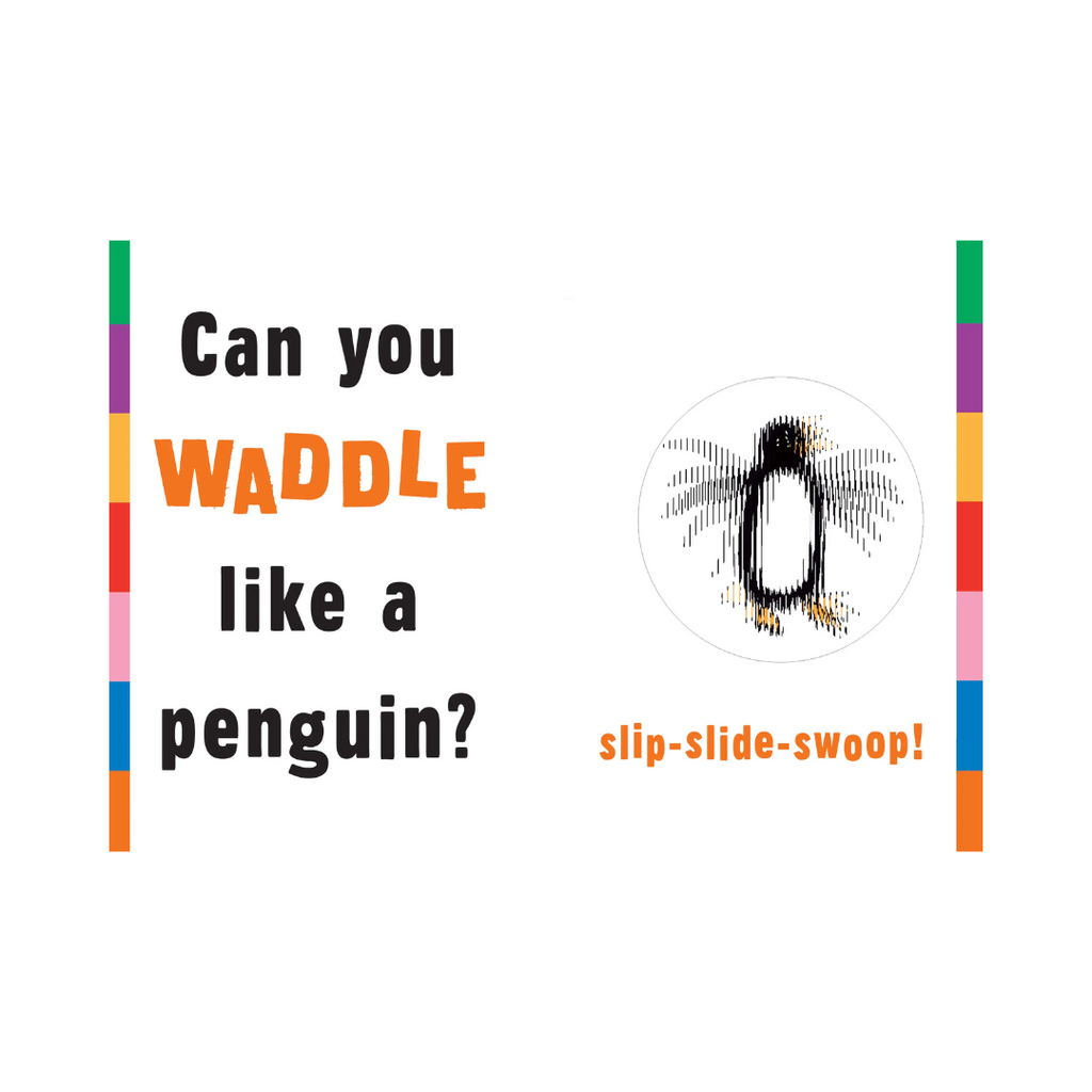 Waddle! Un libro de imágenes en Scanimation