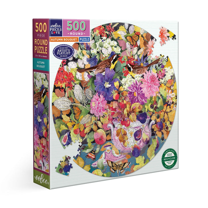 Puzzle redondo 500 piezas Autumn Bouquet