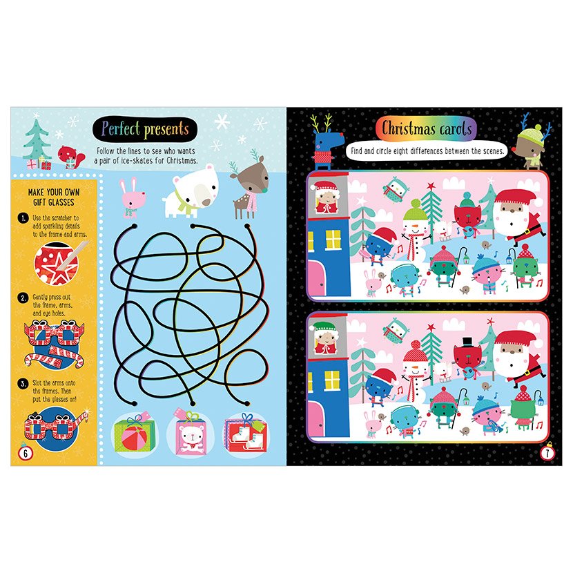 Libro de actividades Scratch and Sparkle: Christmas