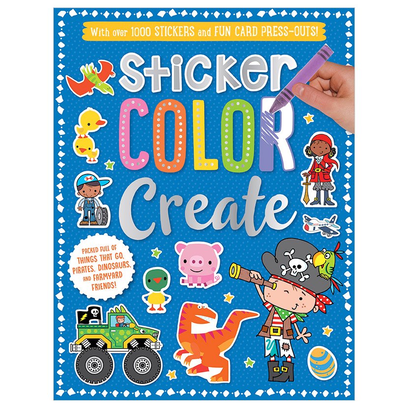 Libro de actividades Sticker Color Create Azul