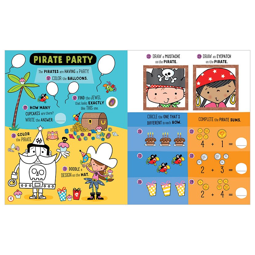 Mini libro de actividades con stickers: Mini Mega – Silver