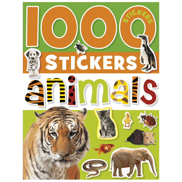 Libro de actividades 1000 Stickers Animals