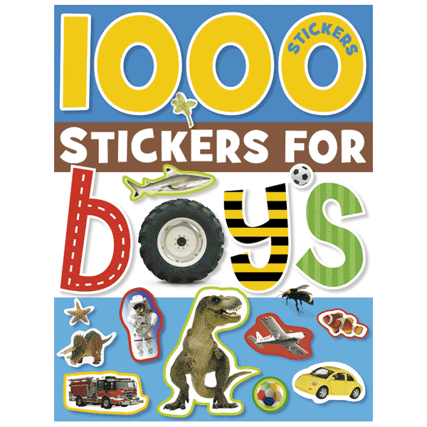 Libro de actividades 1000 Stickers For Boys