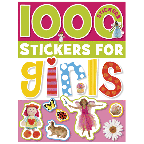 Libro de actividades 1000 Stickers For Girls