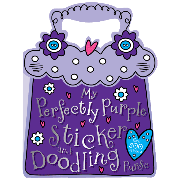 Libro de actividades My Perfectly Purple Sticker and Doodling Purse