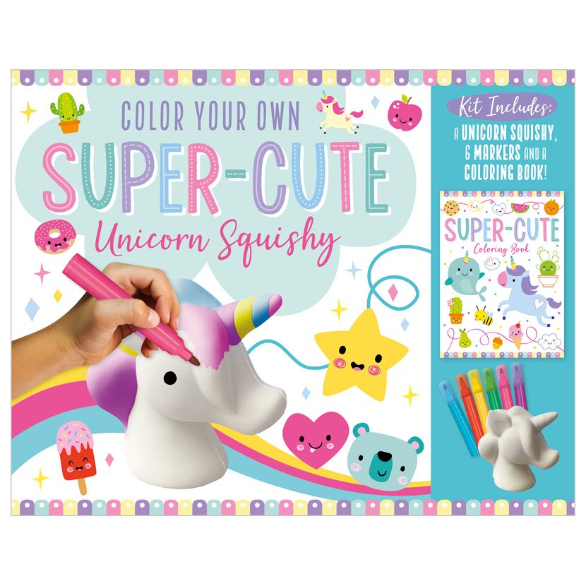 Unicornio para colorear Super-Cute Squishy