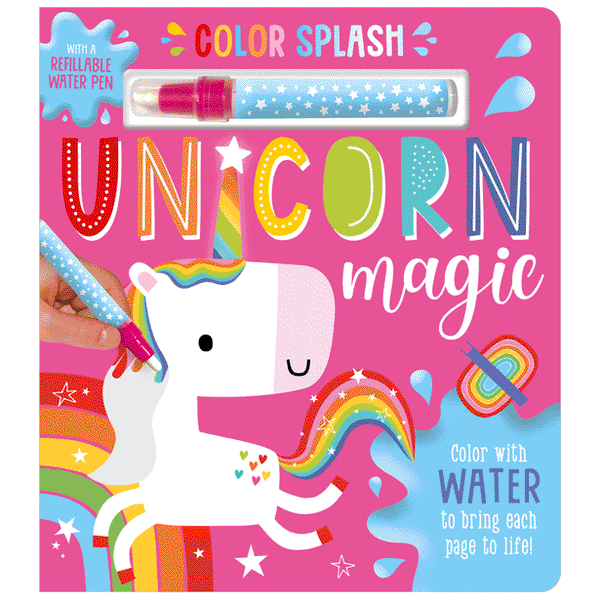 Libro de actividades para colorear con agua: Unicorn Magic
