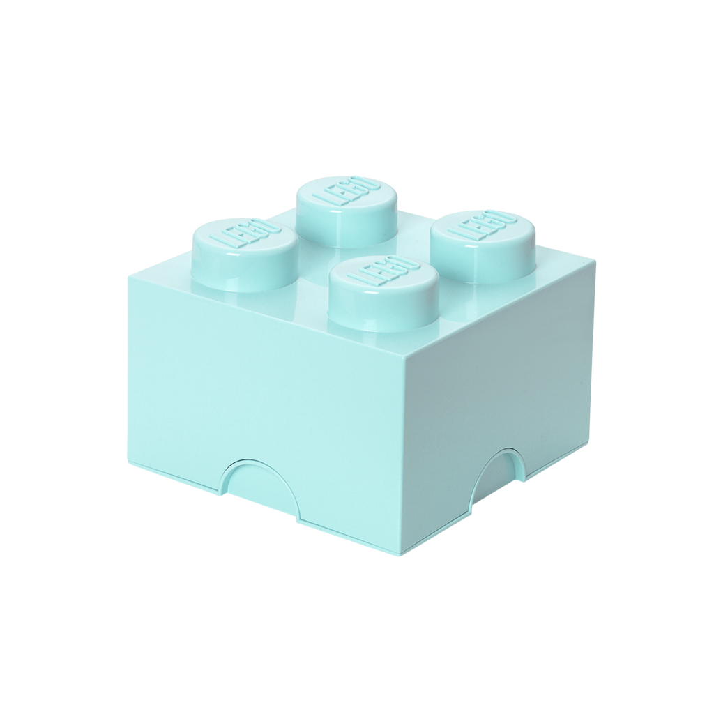 Contenedor Lego Brick 4 Celeste