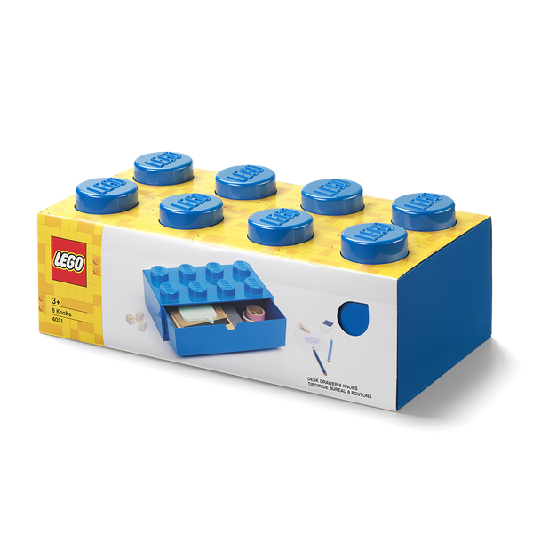 Contenedor Lego Escritorio Drawer 8 Azul