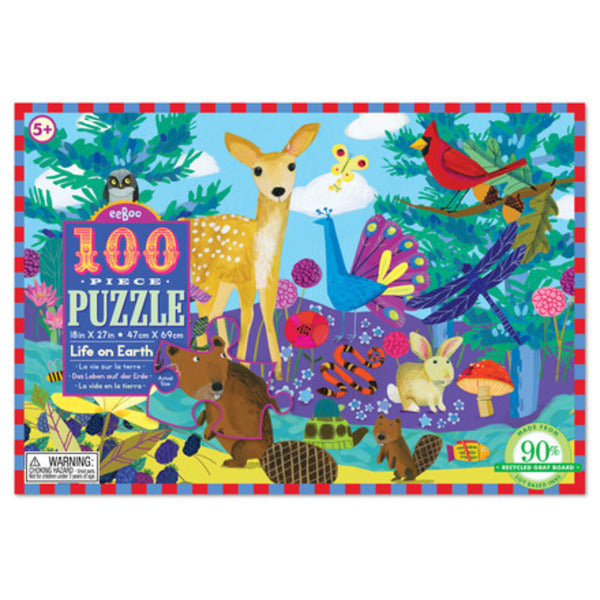 Puzzle 100 piezas vida en la tierra
