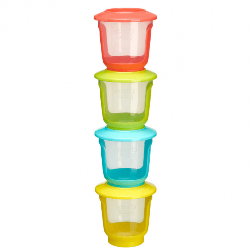 Pack de 4 pocillos de almacenamiento 120 ml