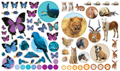 Libro Eyelike Stickers: Animales