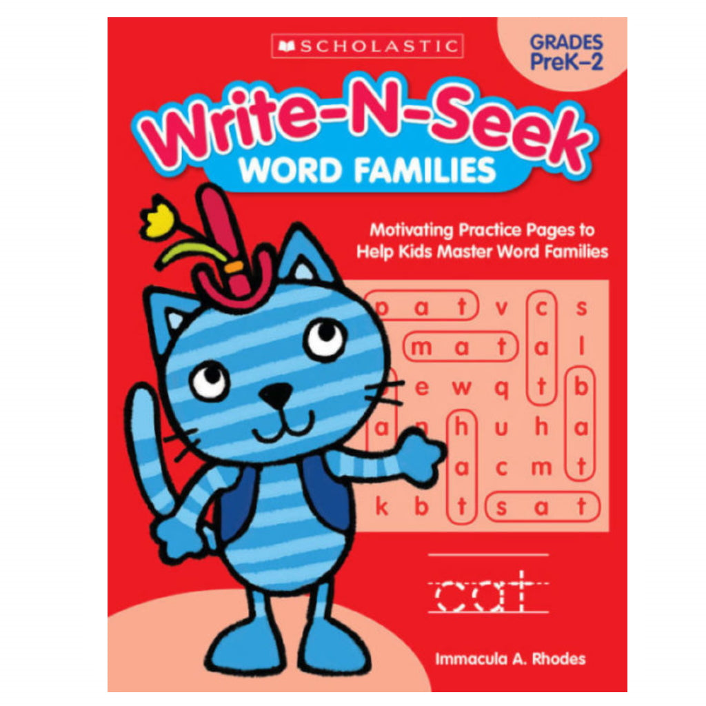 Libro Write and Seek: Word Families