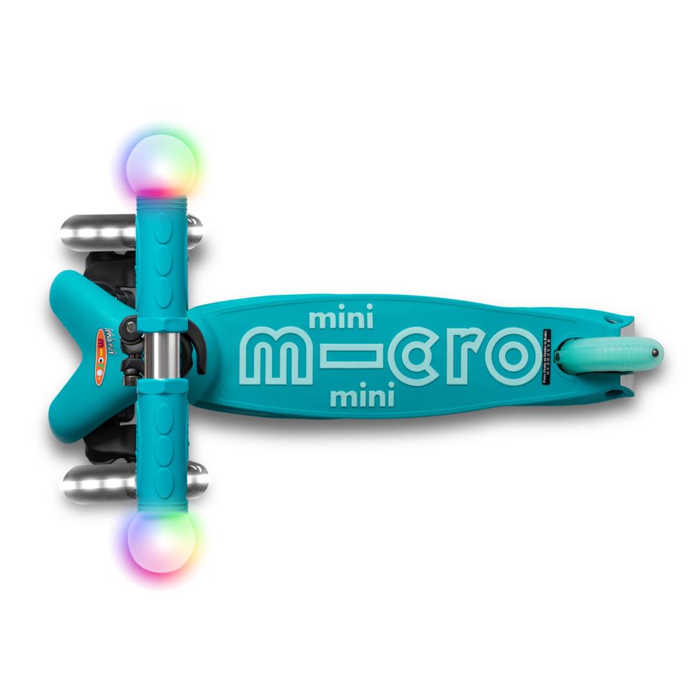 Scooter Micro Mini Deluxe LED Magic Aqua