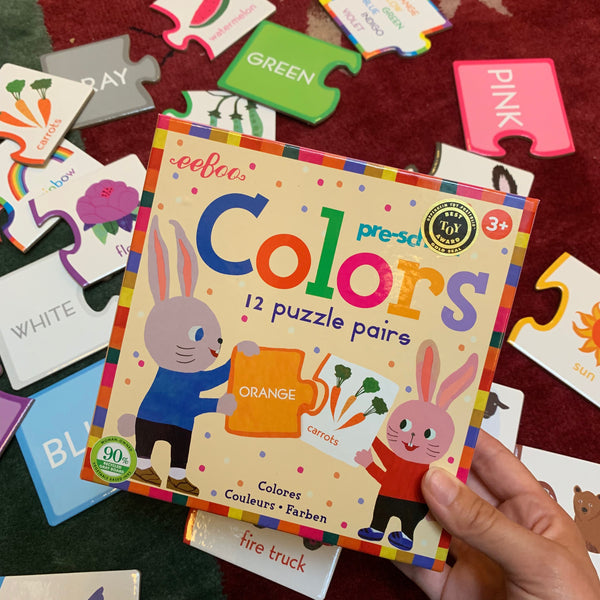 Puzzle en Pares: Colores - Pre Kinder