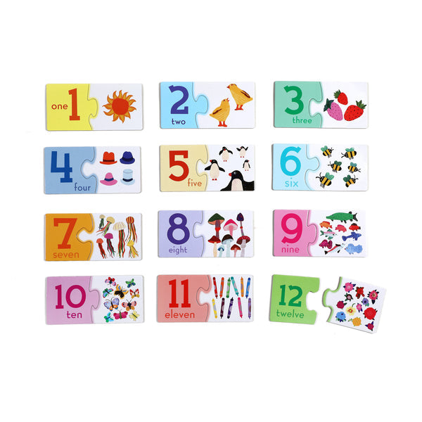 Puzzle en Pares: Números - Pre Kinder