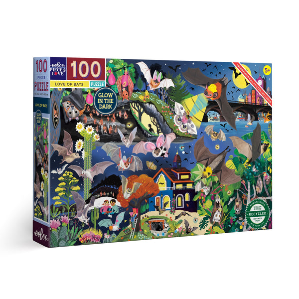 Puzzle 100 piezas Murciélagos